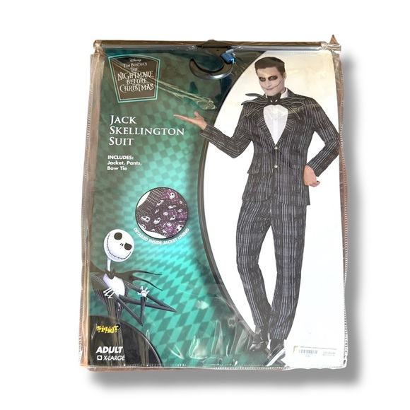 Spirit Black and White Jack Skellington Suit - Picture 1 of 8